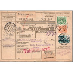 Adressekort Fra Holland   - 10 - 8 38 - Toldklareret