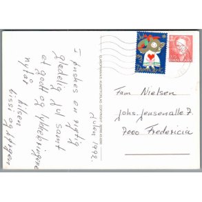Julemrke 1992 p Postkort