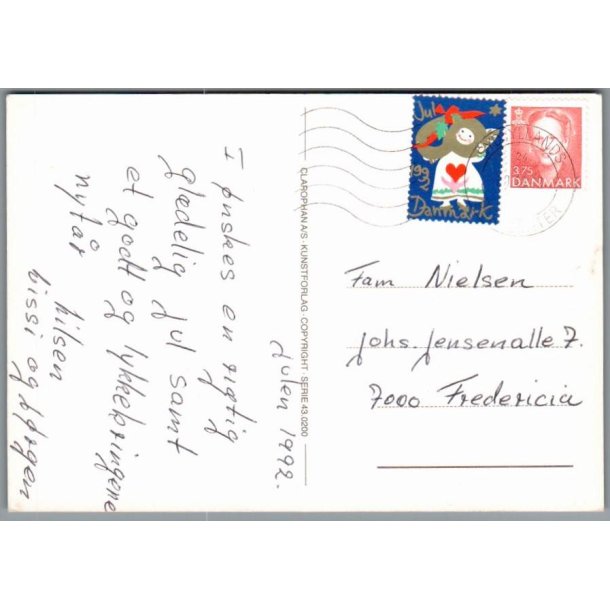 Julemrke 1992 p Postkort
