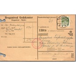 Bregentved Godskontor  - Postkvitering - Arkivhuller !