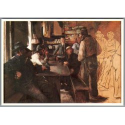 Oscar Bj�rk - Fiskere i Br�ndums Bod - Postkort - Ubrugt