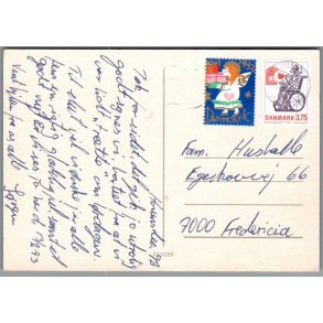 Julemrke 1992 p Postkort