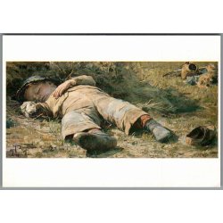 Johan Krouthen - En sovende dreng i Skagen - Postkort - Ubrugt