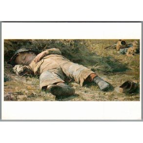 Johan Krouthen - En sovende dreng i Skagen - Postkort - Ubrugt