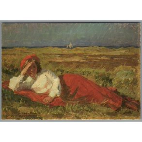 Laurits Tuxen - Liggende Kvinde - Skagen Museum - Postkort - Ubrugt