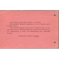 V�gtafgift af motork�rert�j - 30,- kr - Indbetalingskort