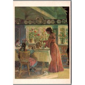 Laurits Tuxen - Kaffe Skl�nkes - Skagen Museum - Postkort - Brugt