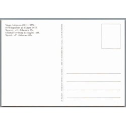 Viggo Johansen - Hverdagsaften p� Skagen - Skagen Museum - Postkort - Ubrugt