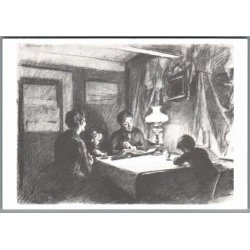 Viggo Johansen - Hverdagsaften p� Skagen - Skagen Museum - Postkort - Ubrugt