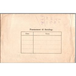 Bilforsikring 1944 - 9,00 - Skandinavia Indbetalingskort