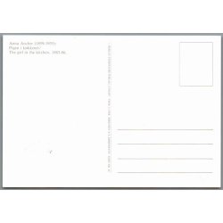 Anna Ancher - Pigen i kkkenet  - Postkort - Ubrugt