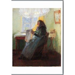 Anna Ancher - Gammel kone  - Postkort - Ubrugt