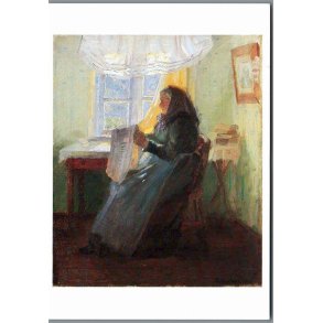 Anna Ancher - Gammel kone  - Postkort - Ubrugt