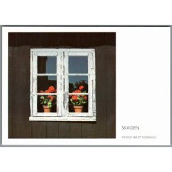 Skagen - Vindue fra et Fiskehus - Postkort - Ubrugt