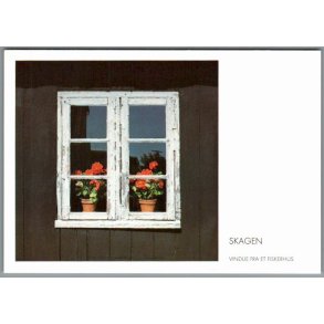 Skagen - Vindue fra et Fiskehus - Postkort - Ubrugt