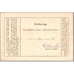 F�lgebrev for en pakke  - Norge - 21- 6 - 1923
