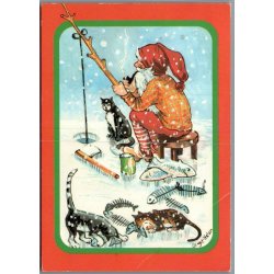 Julemrke 1992 p Postkort