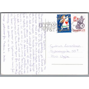 Julemrke 1992 p Postkort