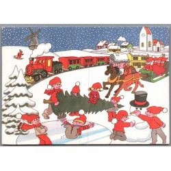 Julemrke 1992 p Postkort