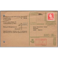 Kontingent til De alm. danske L�geforening  - Postkvitering