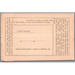 F�lgebrev for en postpakke  - Norge - 2 - 6 - 1921