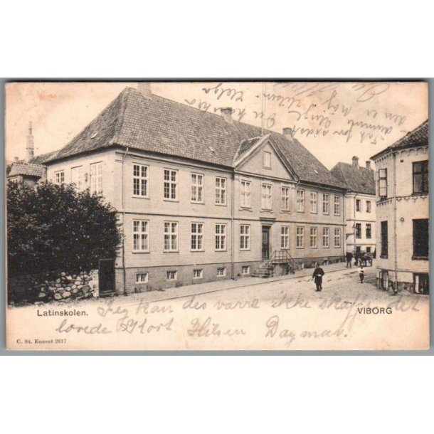 Viborg - Latinskolen -  Postkort - Brugt