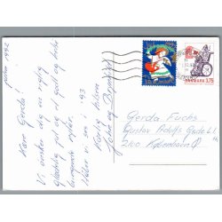 Julemrke 1992 p Postkort