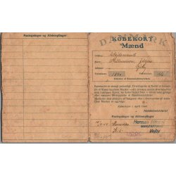 K�bekort - M�nd med P�tegninger - 2 Verdenskrig