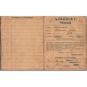 K�bekort - M�nd med P�tegninger - 2 Verdenskrig