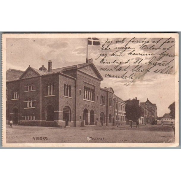 Viborg - Teateret -  Postkort - Brugt