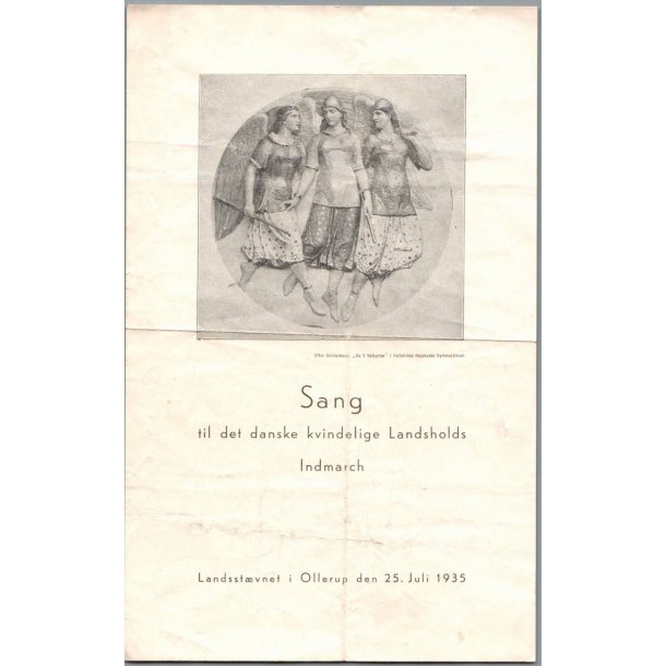 Sang - Danske kvinders landsholds indmarch - Landsst�vnet Ollerup 1935