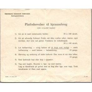 K�benhavns Kommunes Skolev�sen - Platfods�velser til Hjemmebrug - A5