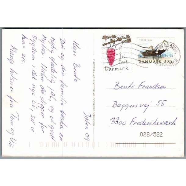 Julemrke 2009 p Postkort