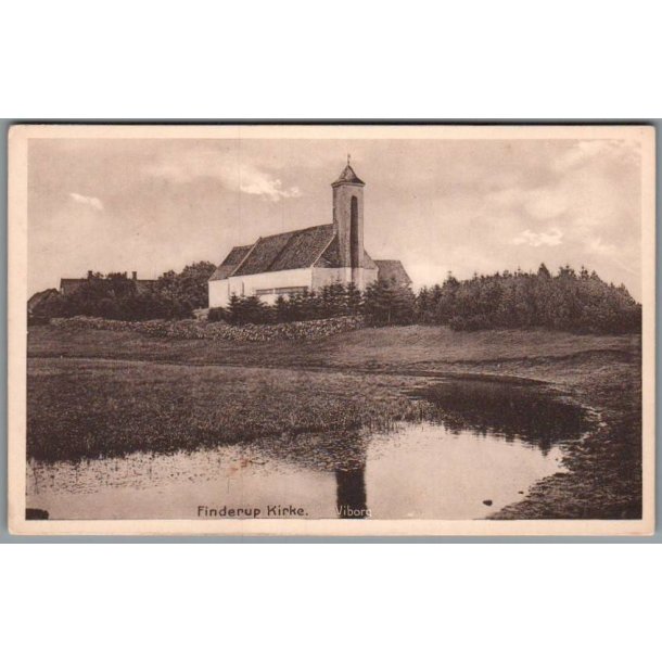 Finderup Kirke - Postkort - Ubrugt