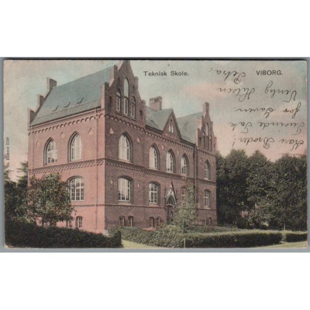 Viborg - Teknisk Skole - Postkort - Brugt