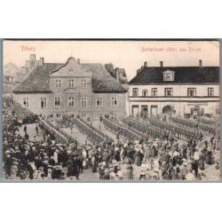 Viborg - Battaillon stiller paa Torvet - Postkort - Brugt