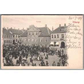 Viborg - Torvet - Postkort - Brugt