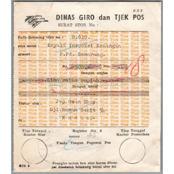Dinas Giro dan - Indonesien