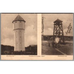 Vandtaarnet - Folkekuranstalten Hald  - Klokketaarnet - Postkort - Brugt