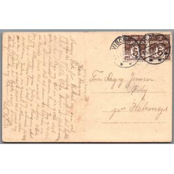 Folkekuranstalten - Hald  - set fra Vejen - Postkort - Brugt