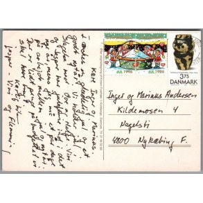Julemrke 1996 p Postkort