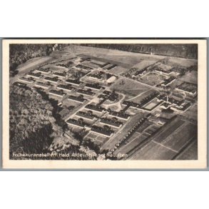 Folkekuranstalten - Hald  - Afdeling A set fra Luften - Postkort - Ubrugt