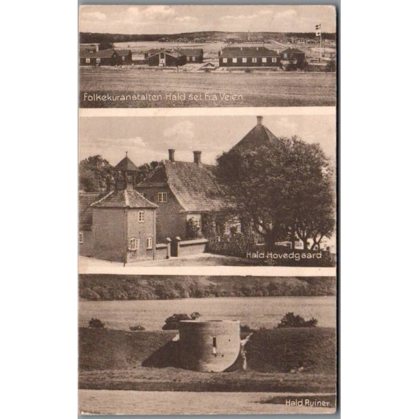 Hald - Folkekuranstalten - Hovedgaard - Ruiner - Postkort - Ubrugt