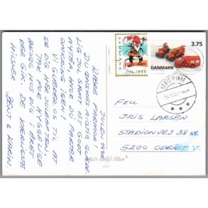 Julemrke 1995 p Postkort
