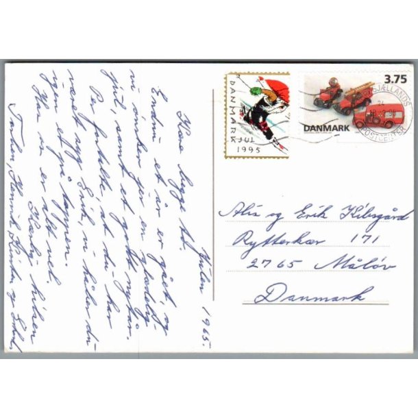 Julemrke 1995 p Postkort