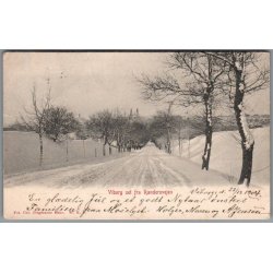 Viborg set fra Randersvejen - Postkort - Brugt