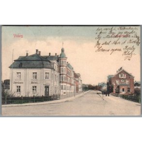 Viborg - Jernbanegade - Postkort - Brugt