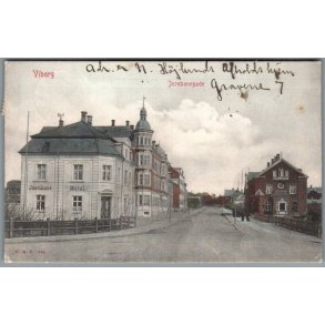 Viborg - Jernbanegade - Postkort - Brugt
