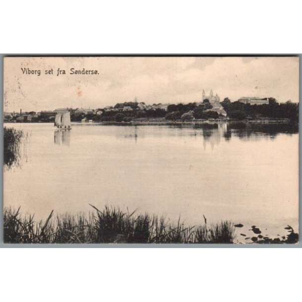 Viborg set fra S�nders� - Postkort - Brugt
