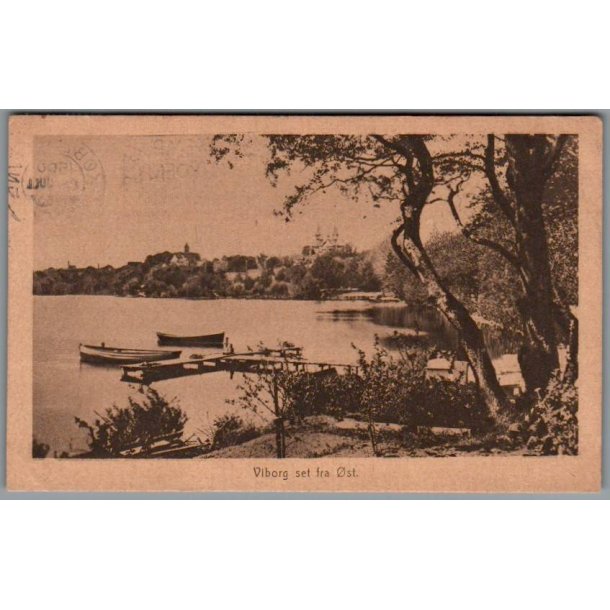 Viborg set fra �st - Postkort - Brugt